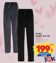 KADIN KADİFE TEK ALT